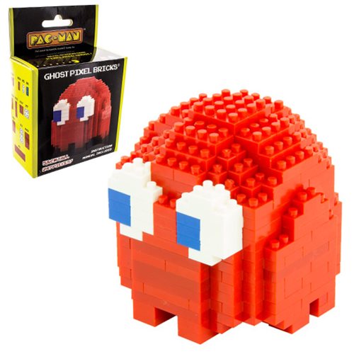 Pac-Man Ghost Blinky Pixel Bricks Constructible Figure